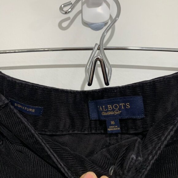 Talbots Women Velvet Size 16 Black Signature Pants - Picture 4 of 6